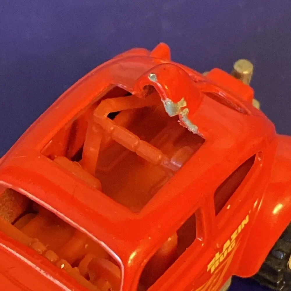 Vintage Hot Wheels Real Riders Blazin VW Baja Bug Beetle Mattel 1983 Red